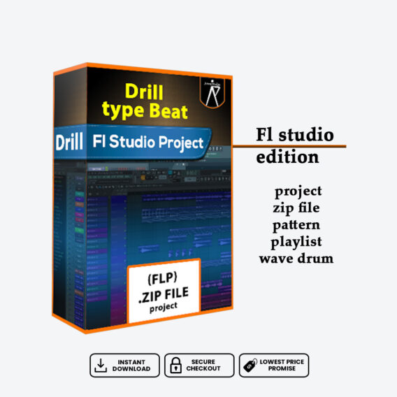 drill type beat fl studio project file